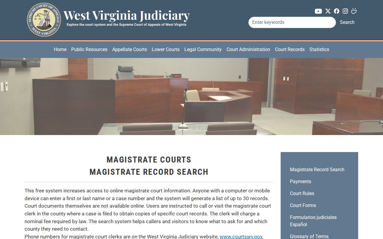 Randolph County released inmate Magistrate Record Search instructions