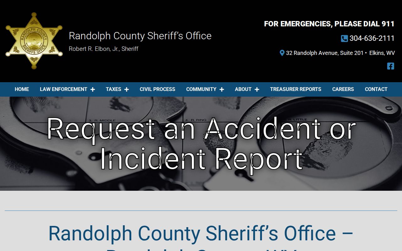 Randolph County 72-hour release records fallback through the sheriff record channel